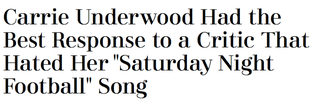 Illustration for article titled Carrie Underwood's Sunday Night Football Theme Sucks And Nobody Should Kiss Her Sensitive Ass